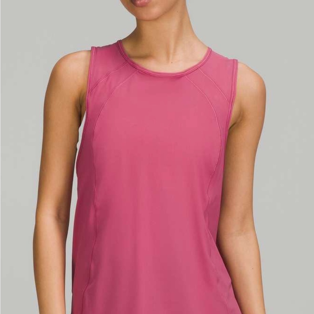 Size 4 lululemon Pink lychee sculpt tank